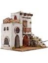 Casa Árabe iluminada con escalera de 35x25x35 cm h. Mundo Pesebres