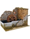 Molino de agua para belén de 20x14x15 cm. Completo con bomba Mondo.