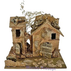 Casa Rústica belén Cm 20x14x17 h. Mundo Belenes