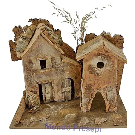 Casa rústica belén mod.330 Cm 20x14x17 h. Mondo Presepi