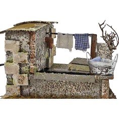 Stenditoio gocciolante con fontana cm 20x14x13 h. 2