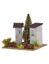 Case per presepe con albero cm 13x13x9h