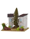 Case per presepe con albero cm 13x13x9h