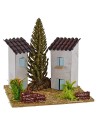 Case per presepe con albero cm 13x13x9h