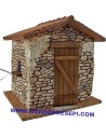 Stone house with smoke cm 25x22x24 h.