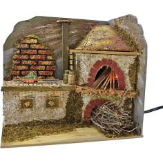 Cucina con forno con effetto fuoco cm 20x14x18 h.