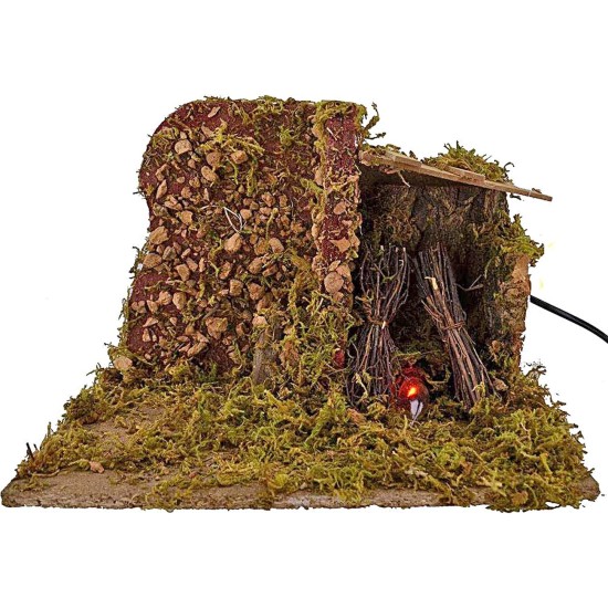 Fuoco presepe funzionante cm 26x15x17 h. Mondo Presepi