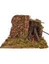 Fuoco presepe funzionante cm 26x15x17 h.