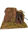 Fuoco presepe funzionante cm 26x15x17 h.