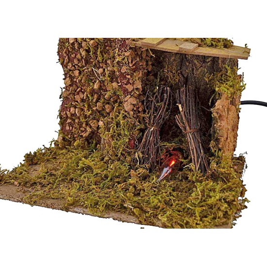 Fuoco presepe funzionante cm 26x15x17 h. Mondo Presepi