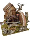 Casa con molino de agua en funcionamiento de 24x20x22 cm h.