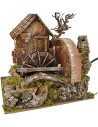 Casa con molino de agua en funcionamiento de 24x20x22 cm h.
