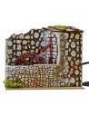 Mulino ad acqua funzionante cm 20x14x17,5 Mondo Presepi