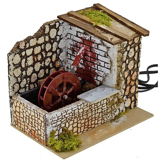 Working water mill 20x14x17.5 cm