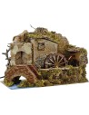 Water mill for working nativity scene cm 33x18x13 h.