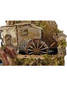 Water mill for working nativity scene cm 33x18x13 h.