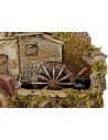 Water mill for working nativity scene cm 33x18x13 h.