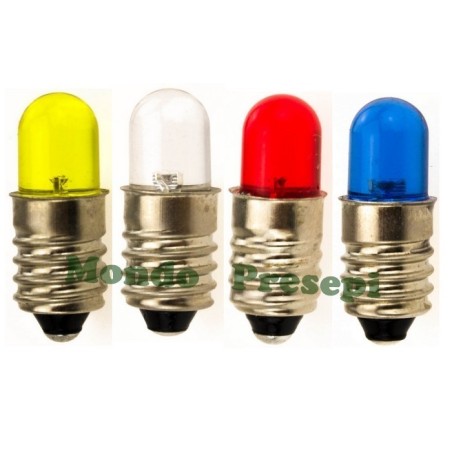 Led E10 luce concentrata Disponibile in 5 colori: Mondo Presepi