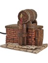 Barril pesebre completo con bomba de 11x8,5x10,5 cm de altura