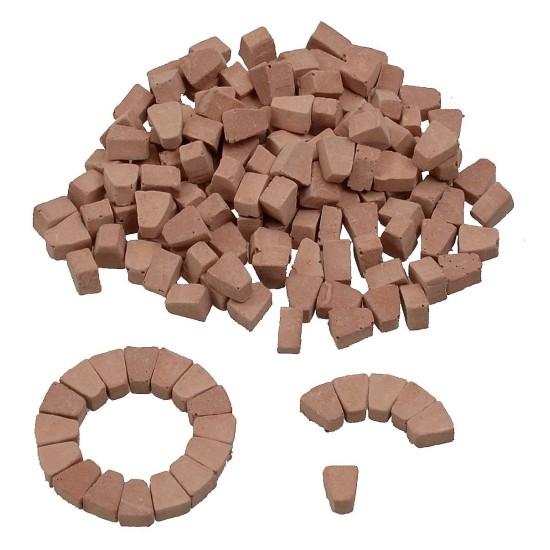 Ladrillos en forma de cuña mm 9x5x8 bolsa de 150 piezas