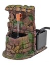 Working fountain for nativity scene 7x10.5x11 cm