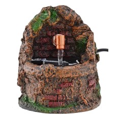 Fontana funzionante per presepe cm 8x10x9,5 h. Mondo Presepi