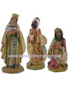 Tres Reyes Magos de 45 cm Lux Euromarchi Mundo Pesebres