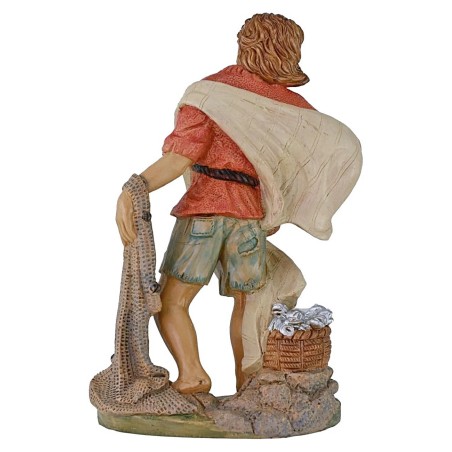 Pescador de 30 cm en PVC Euromarchi Mundo Pesebres
