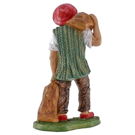 Mugnaio con sacchi 30 cm in pvc Euromarchi Mondo Presepi