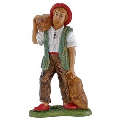 Mugnaio con sacchi 30 cm in pvc Euromarchi Mondo Presepi