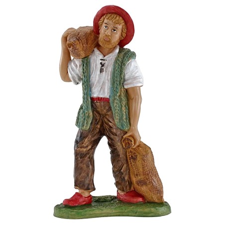 Mugnaio con sacchi 30 cm in pvc Euromarchi Mondo Presepi