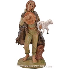 Pastore con pecora 30 cm Lux Euromarchi Mondo Presepi