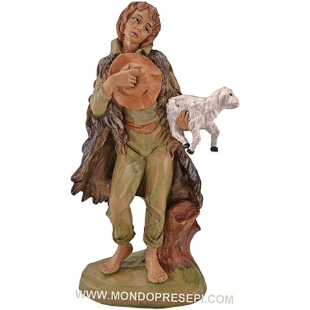 Pastor con oveja 30 cm Lux Euromarchi Mundo Pesebres