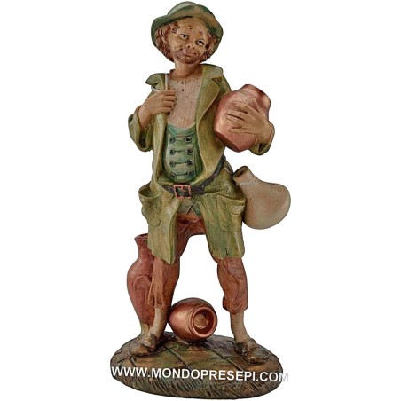 Sheperd with water jugs 30 cm Lux Euro