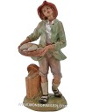 Shepherd with bread baskets 30 cm Lux Euromarchi