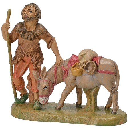 Viandante con asino 15-16 cm lux Euromarchi