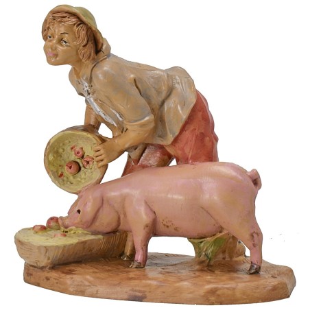 Chico con cerdo 15-16 cm lux Euromarchi base, altura