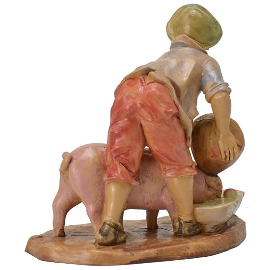Chico con cerdo 15-16 cm lux Euromarchi base, altura