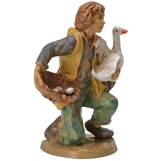 Giovane con oca serie 15-16 cm lux Euromarchi