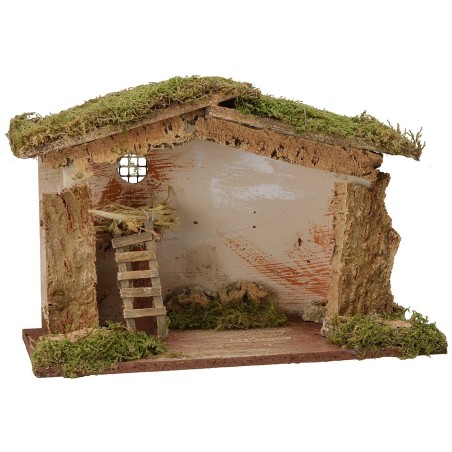 Capanna con scala e fienile cm 42x19x28 h altezza, capanna