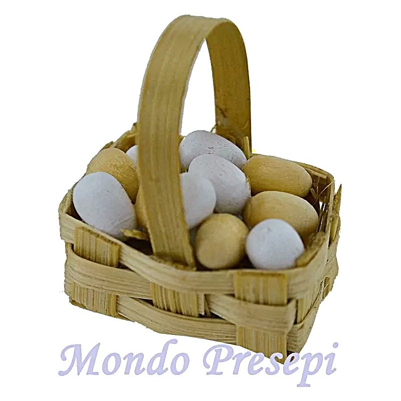 Basket 2.5 cm with eggs