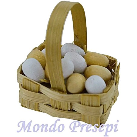 Basket 2.5 cm with eggs