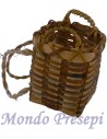 Wicker pannier cm 3x3x4 h