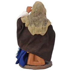 Donna che fa conversazione serie 12 cm altezza, tessuto 2