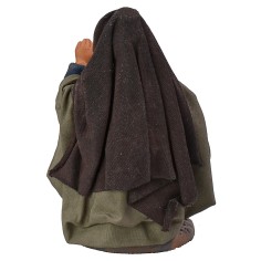 Donna seduta che dialoga serie12 cm altezza, tessuto, donna 2