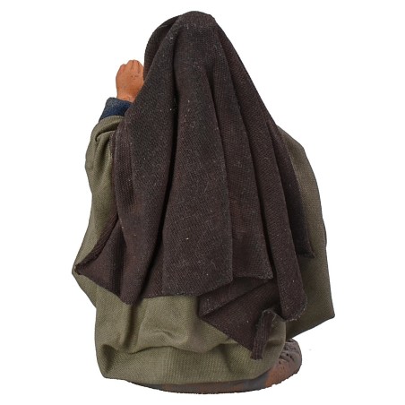 Donna seduta che dialoga serie12 cm altezza, tessuto, donna