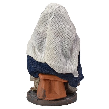 Mamma seduta con bambino serie 12 cm