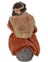 Old man seated with staff series 12 cm Lux