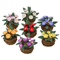 Cesto con fiori cm 2,8 h.