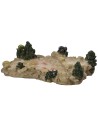 Estanque de resina con peces dorados cm 11x7,5x3 h
